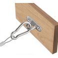 thumbnail image 4 of 8-Pack Oblong Stainless Steel Eye Plate Ceiling Hooks with 16 Screws, M5 Eye Plate Hardware Staple Hook Loop, 4 of 5