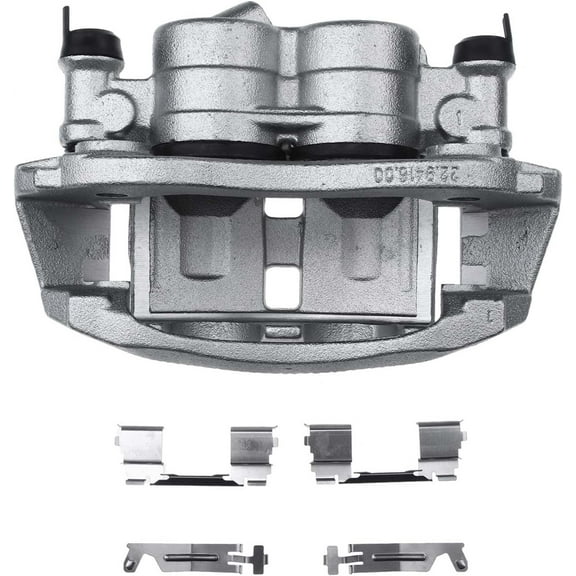 A-Premium Disc Brake Caliper Assembly with Bracket Compatible with Select Ram Models - ProMaster 1500/ ProMaster 2500/ProMaster 3500 2014-2019 - Front Right Passenger Side