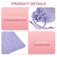 thumbnail image 4 of Uxcell Burlap Bags with Drawstring, Favor Sacks Jewelry Pouches for Gifts, Purple, 4 of 7