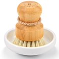 thumbnail image 1 of Cepillo de bambú para fregar platos SUBEKYU para fregadero de cocina con cerdas de sisal, 1 of 6