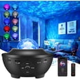thumbnail image 1 of Star Projector, LED Galaxy Ocean Wave Projector Night Light Projector with Bluetooth Speaker, Remote Control Color Changing Starry Sky Projector Lamp for Kid Adult Party Home Theater Decor, 1 of 5