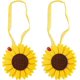 thumbnail image 1 of KAIYANG Alzapaños magnéticos para cortinas, alzapaños con forma de girasol, alzapaños para cortinas, alzapaños con forma de flor para decoración de paredes del hogar (amarillo), 1 of 5