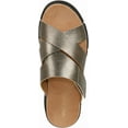 thumbnail image 4 of Vionic Women's Uptown Sunset Wedge Slide Sandal Gunmetal Leather 10W, 4 of 5