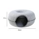 thumbnail image 2 of Cat Nest Cat Tunnel Donut LIGHT GRAY Light grey, 2 of 5