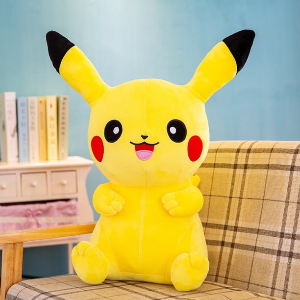 25-55cm Pokemon Pikachu juguetes de peluche almohada Kawaii Japón Anime Elf muñeco de peluche suave relleno de dibujos animados muñeco de Pikachu regalo de Navidad para niños