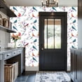 thumbnail image 6 of Peel and Stick Wallpaper Farmhouse Decor Colorful Birds Self Adhesive Removable Renter Friendly Contact Paper for Bedroom 17.7in x 118in, 6 of 8