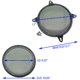 thumbnail image 2 of Funda de rejilla de altavoz de malla metálica de 10 cm, paquete de 2 unidades para audio en el hogar/coche, 2 of 6