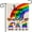 Color 6, variant on Rainbow Garden Flag Double Sided Pride Gay Pride Lesbian LGBT Flag Yard Outdoor Decoration 12 x 18 Inch