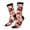 3 Black, variant on Skull rock record music heart Crew Socks for Men & Women, Breathable Casual Athletic Ankle Socks