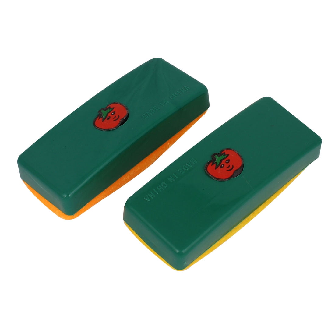 Unique Bargains 2pcs Plastic Housing Whiteboard Blackboard Cleaner Dry Marker Eraser Tricolor