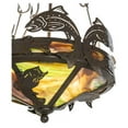 thumbnail image 3 of Meyda Tiffany 65041 17.5" W Catch Of The Day Trout Inverted Pendant - Bronze, 3 of 4