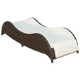 thumbnail image 5 of vidaXL Patio Lounge Chair Outdoor with Cushion Sunlounger Sunbed Poly Rattan, 5 of 13