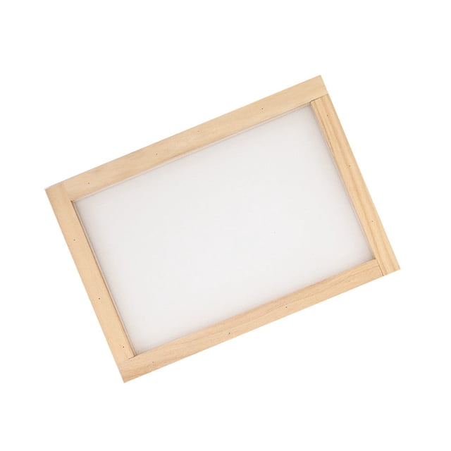 Bearachild Molde para hacer papel DIY, marco portátil para hacer papel, malla para hacer papel, resistente al desgaste, soporte de papel para Jardín y Patio