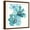 Brown Frame, variant on Art.com Teal Cosmos IV Art Print by Chris Paschke, 16" x 16"