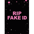 thumbnail image 3 of Glittery Pink RIP FAKE ID Banner Backdrop Decor for Party Celebrations Photo Props Event Decorations Backgrounds, 3 of 3