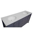 thumbnail image 3 of Horizon 72" Double Bathroom Vanity with Marine Gray Cabinet and Engineered Carrara Top, 3 of 6