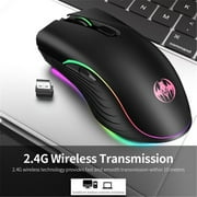 POINTERTECK 2.4G Wireless Gaming Mouse,Rechargeable Computer Gaming Mouse