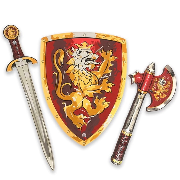 Set de juguetes Liontouch Noble Knight Red Sword Shield Axe