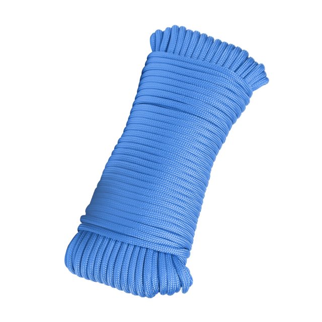 Advancent XINDA, 50 metros de diámetro, 4mm, 3KN, militar, 9 núcleos, Paracord, cuerda para exteriores, trenzada, cuerda de seguridad, Escalada Azul