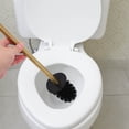 thumbnail image 6 of HOMEMAXS Golden Stainless Steel Toilet Bowl Brush with Holder for Motorbike Reliable Long Handle and Wall, 6 of 8