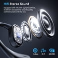 thumbnail image 5 of Open Ear Earbuds, Bluetooth 5.4 Wireless Earbuds with Earhooks, 70Hrs Playtime Bluetooth Earphones with LED Display Charging Case, Hifi Stereo Over Earbuds IP7 Waterproof for Sports, Running, Workout, 5 of 10
