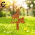 thumbnail image 4 of C-CRAFT Deer Metal Garden Stake Sign 18 inches, Perfect Outdoor Accent and Gardener Gift Idea, Deer Lover Gift, 4 of 8