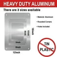 thumbnail image 2 of Kurmntregon No Pooping Aluminium Sign No Peeing No Pooping Dog This Is My Yard Not Your Dogs Toilet Metal Sign Wall Hanging Outdoor Lawn Grass Street Decoration 12x16 Inch, 2 of 7