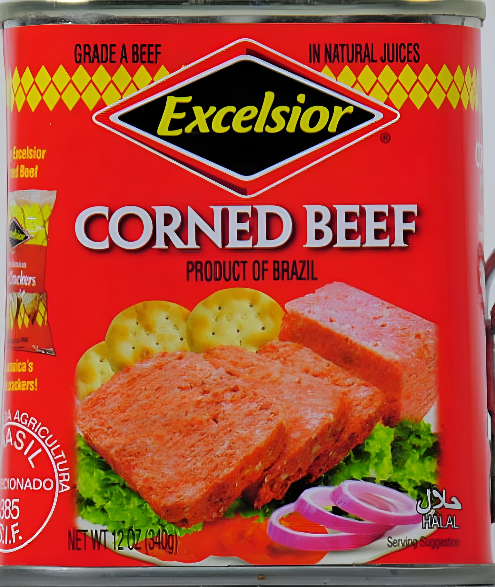 (3 pack) Excelsior Corned Beef, 12 oz, Pack of 12