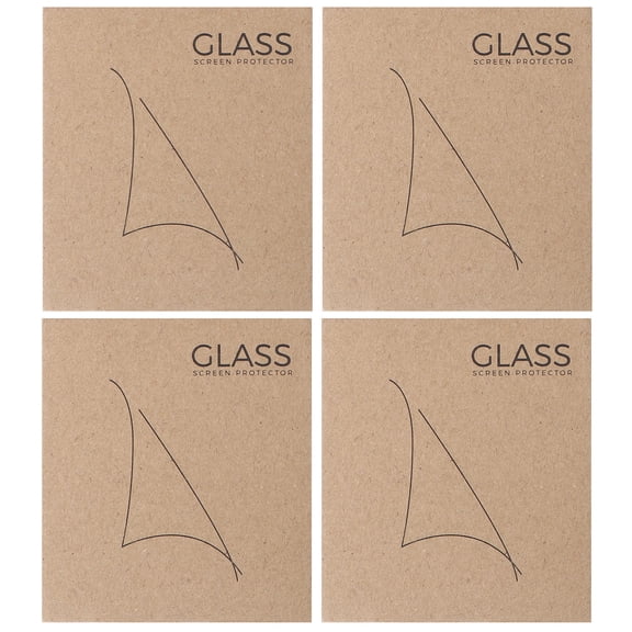 Milisten 4-Pack Tempered Glass Screen Protectors for Watch, High Transparency, Scratch Resistant, White