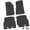 Black w/ Red Insert, variant on Flextread Floor Mats for 18-24 Jeep Wrangler JLU - Mopar Licensed Factory Fit - Black w/ Pink Sahara Insert - 100% Made in USA