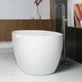 thumbnail image 4 of WOODBRIDGE 67" Acrylic Freestanding Bathtub Contemporary Soaking Tub with chrome Overflow & Drain, B-0028, 4 of 6