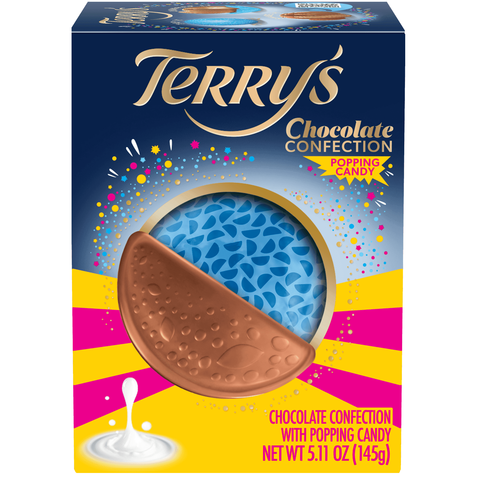 Terry's Milk Chocolate Popping Candy Balls 2 Pack 5.11 oz Each Break-Apart Treat