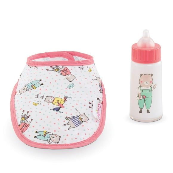 Corolle : Bib & Magic Milk Bottle 14'' & 17" / 36 & 42 cm