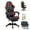 Black/orange, variant on Alvantor RGB Gaming Chair with LED Lights, Massage Lumbar Support, Footrest, 350LB Capacity, Black
