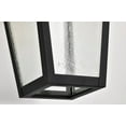 thumbnail image 5 of Nuvo Lighting Lawrence 1 Light Large Wall Lantern Matte Black with Clear Seeded Glass, 5 of 19