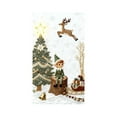 thumbnail image 5 of Upgraded 35 X 72 In Stereoscopic Embroidery Style Christmas Door Cover Christmas Door Curtain Christmas Day Door And Wall Decoration Festival Party Decoration R, 5 of 6