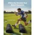 thumbnail image 5 of Football Tackling Dummy, 42.5 in PVC Step Over Dummy, High-Density Sponge Blocking Pad Equipment, Heavy Duty Tackle Dummies with Handles, Great for Footwork Drills Sports Training Practice, 2PCS, 5 of 7