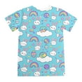 thumbnail image 5 of Boy Easter Outfit Short Sleeve Funny Bunny Suit Cute Cartoon Graphic Tees Holyweek Shirts Soft and Comfortable Tops and Short Pants 2 PC Sets Kids Clothes Sky Blue 4-5 Years, 5 of 7