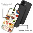 thumbnail image 3 of Case for iPhone 17, Book Cat Fruit Collage Phone Case Cover for Girls Women (Frosted & Durable）, 3 of 7