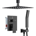 thumbnail image 2 of Shower Faucet Set Shower Systems, Way Shower Faucet with in Handheld, Ceiling Mount Dual Rain Shower Head for Two People Shower Head-Handheld-Wall Mounted, Chrome), 2 of 5