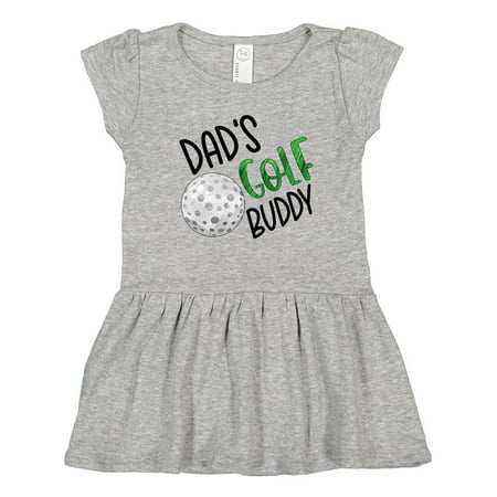 

Inktastic Dad s Golf Buddy with Golf Ball Gift Toddler Girl Dress
