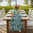 thumbnail image 4 of Table Runners 108 Inches Long Dress Scarves, Dark Green Spring Floral Farmhouse Coffee/Dining/Kitchen Table Runner for Living Room, Farmhouse Flowers Elegant Pastoral 13x108 Inch, 4 of 9