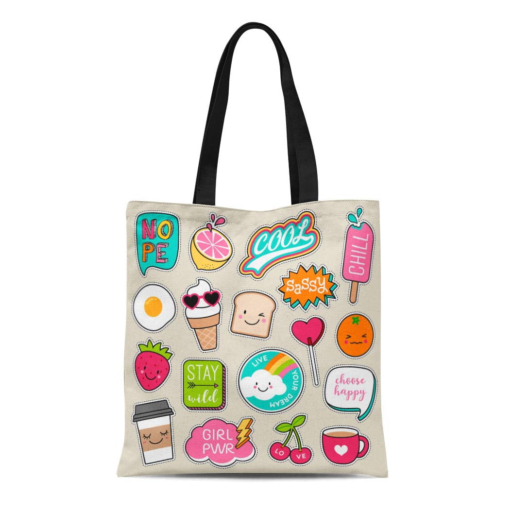 Buy Market Patch Tote Bag 'Multicolor' - 403123001 MULT