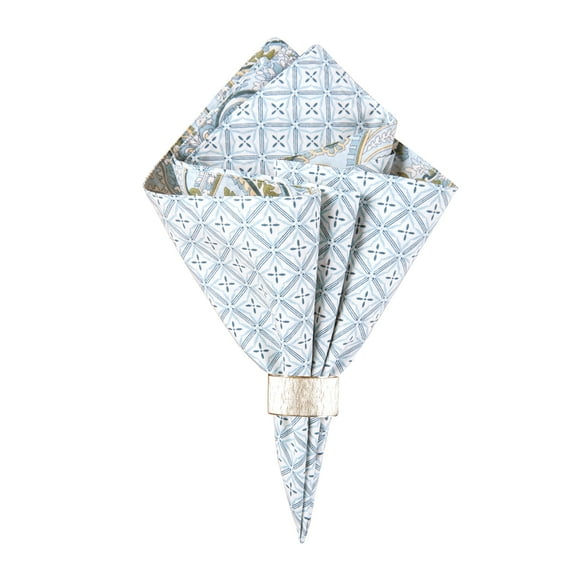 Amherst Blue Reversible Cotton Single Napkin