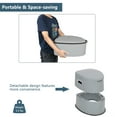thumbnail image 5 of VINGLI Portable Toilet | Indoor Outdoor Commode with Detachable Inner Bucket & Removable Paper Holder(Grey), 5 of 6