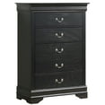 thumbnail image 2 of Louis Phillipe Black 5 Drawer Chest of Drawers (33 in L. X 18 in W. X 48 in H.), 2 of 3