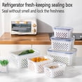 thumbnail image 4 of Fridja Fruit Vegetable Storage Containers for Fridge Draining Fresh Containers Large Organizer Bins with Lid & Colander for Salad Meet Storage, 4 of 5