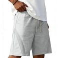 thumbnail image 2 of Bxsruta Men's Lightweight Drawstring Athletic Shorts Nylon Spandex Blend with Pockets for Casual Wear and Workout, 2 of 7