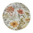 thumbnail image 2 of RUIYC Watercolor Floral Leaf Round Tablecloth Rustic Flowers Print Spring Summer Waterproof Table Cover Decoration for Party, Picnic, Tabletop, Dining Room, Indoor and, 2 of 7