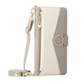 thumbnail image 2 of For Samsung Galaxy A37 5G 6.7" Wallet Phone Case, Crossbody Leather Flip Cover with Card Slots Zipper Pocket, Circular Buckle, Detachable Wrist & Shoulder Strap hockproof Full Body Protective Cover, 2 of 12